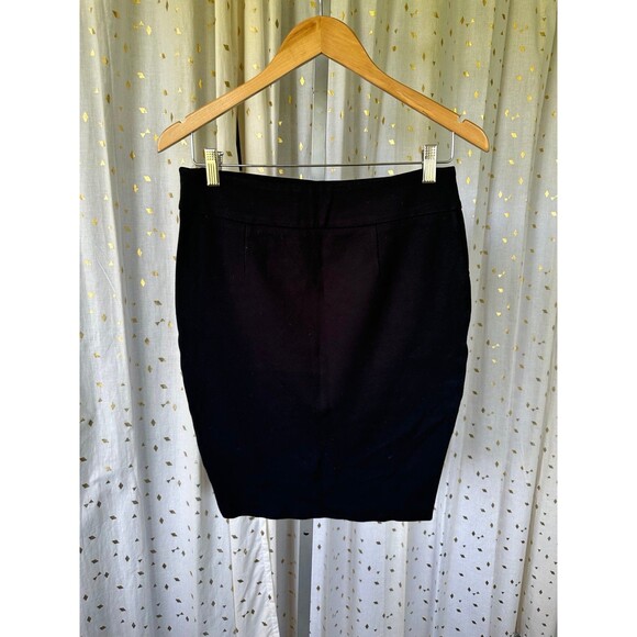 Juicy Couture Black Label Harper Ponte Slant Gold Zippers Bodycon Pencil Skirt 8 - Picture 4 of 7